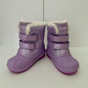 Cat and Jack Toddler Purple Snow Boot Size 11T